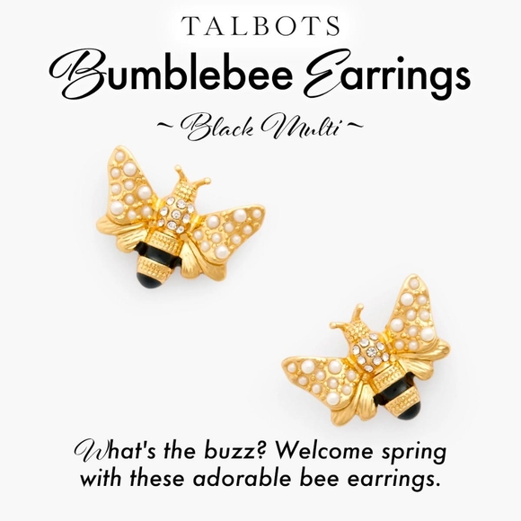 Talbots Jewelry - Talbots Bumblebee Earrings